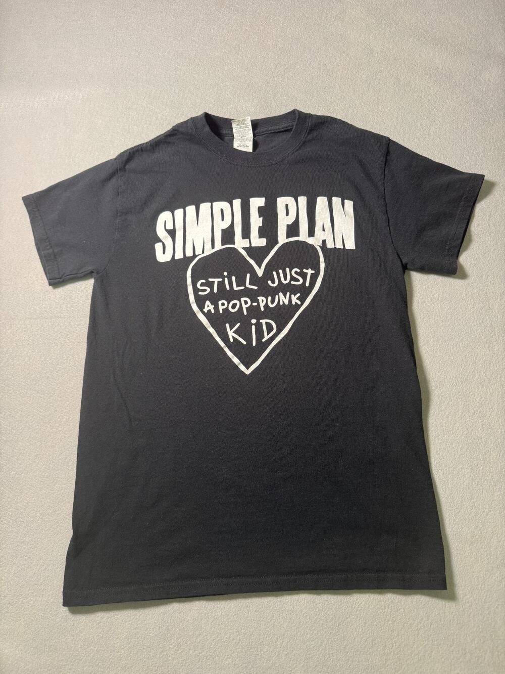 Simple Plan Still Just a Pop Punk Kid T-Shirt Y2K Size Small - Picture 1 of 6
